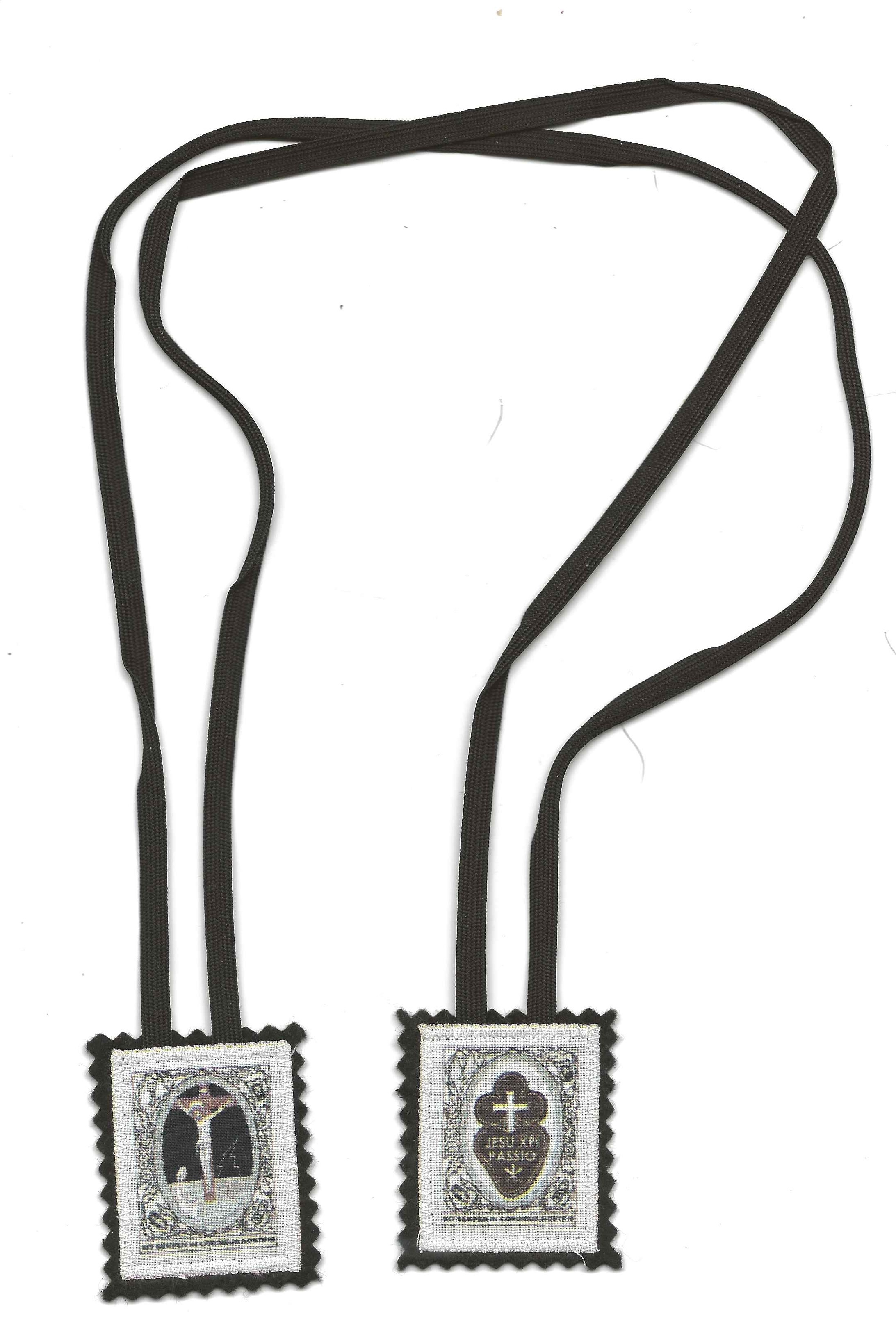 Scapulaire noir de la passion (passionistes) - D605