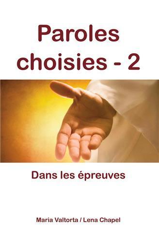 Paroles choisies 2, dans les épreuves - L342