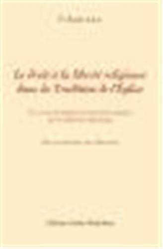 Le droit à la liberté religieuse dans la tradition de l'Église