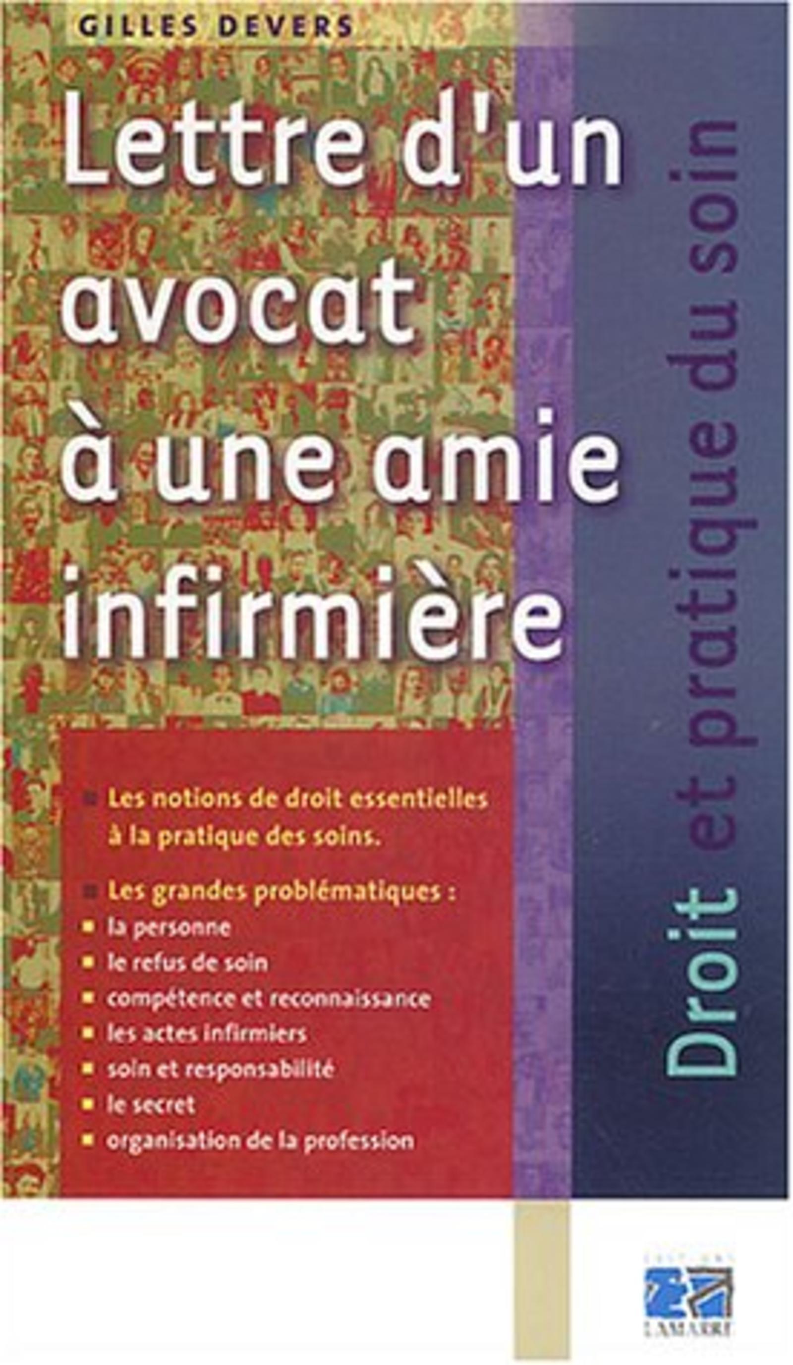LETTRE D UN AVOCAT A UNE AMIE INFIRMIERE