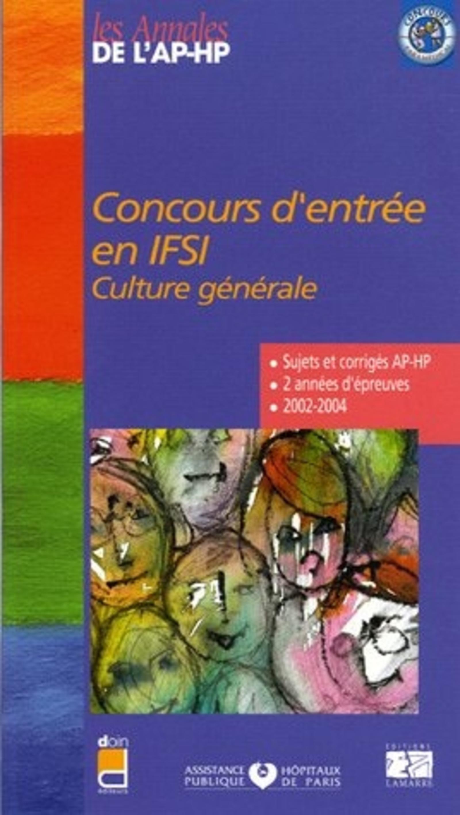 CONCOURS D ENTREE EN IFSI 2003/2004