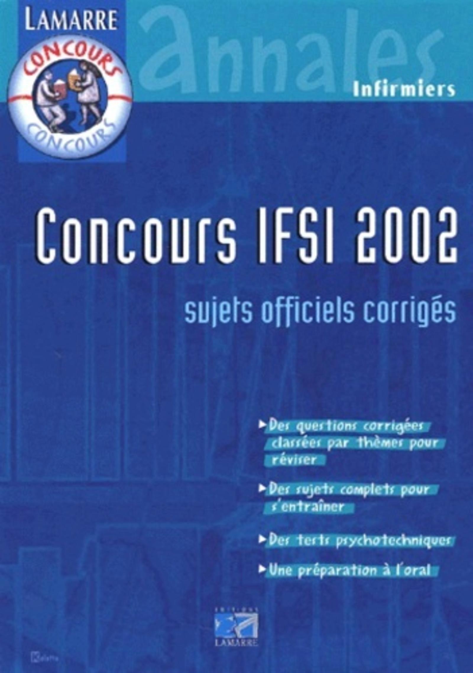 PACK SPECIAL CONCOURS IFSI 2001 ET 2002