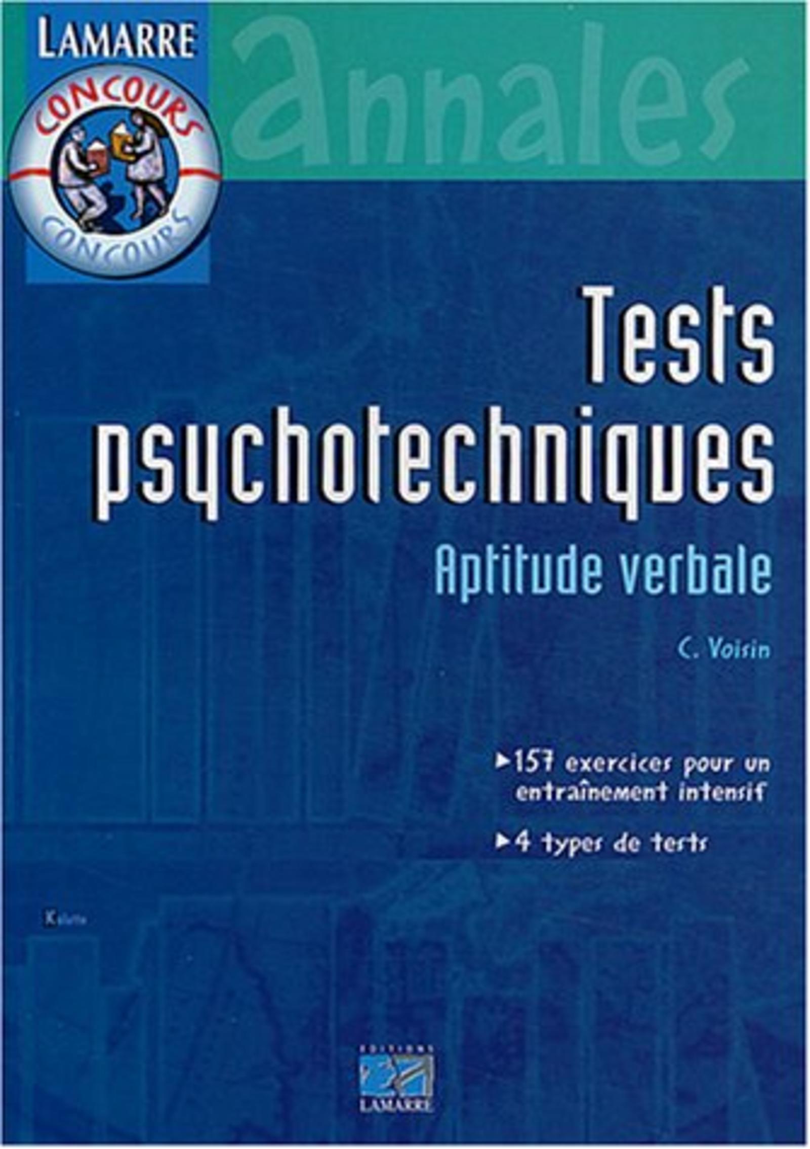 TESTS PSYCHOTECHNIQUES APTITUDE VERBALE