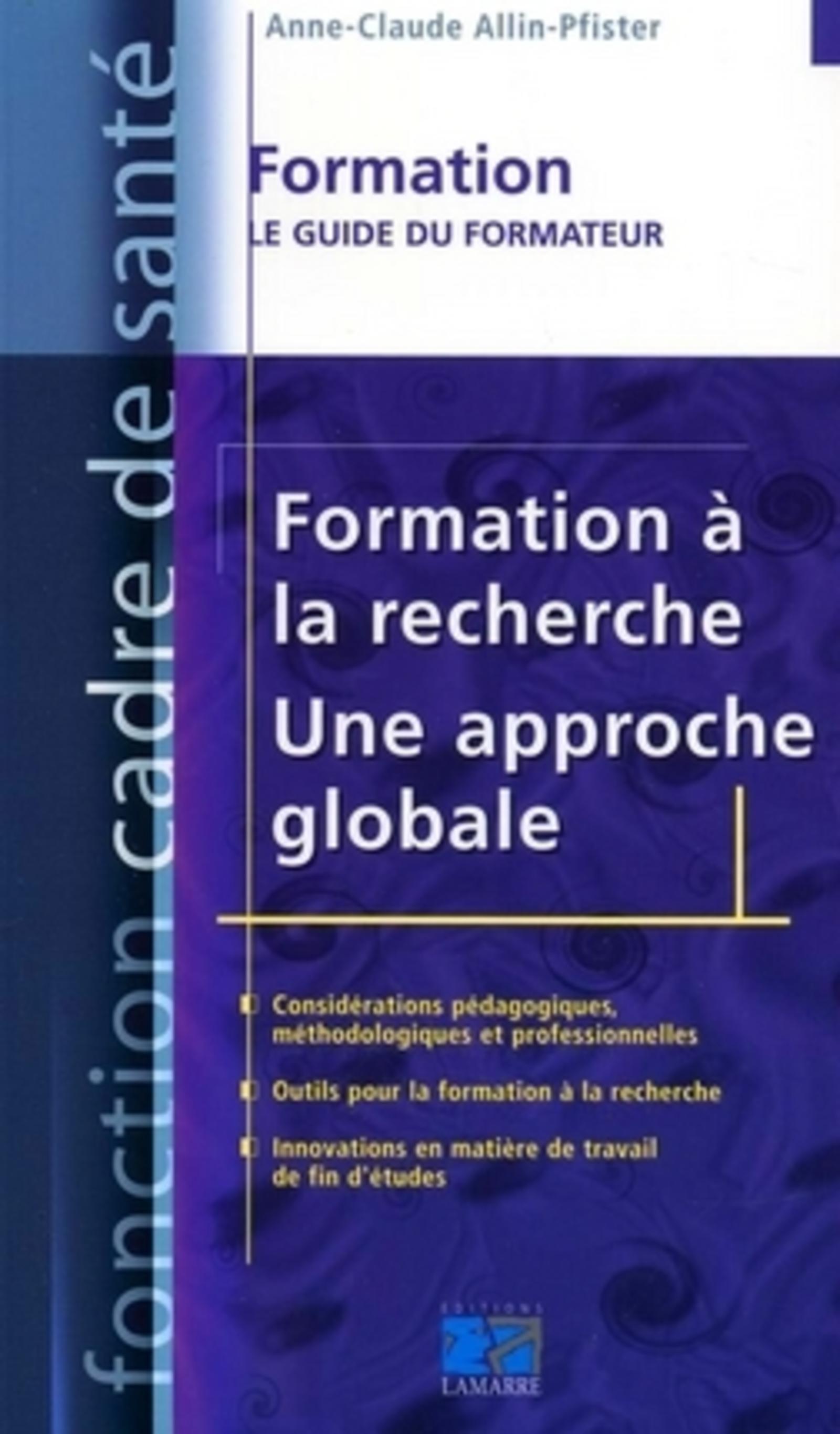 FORMATION A LA RECHERCHE UNE APPROCHE GLOBALE