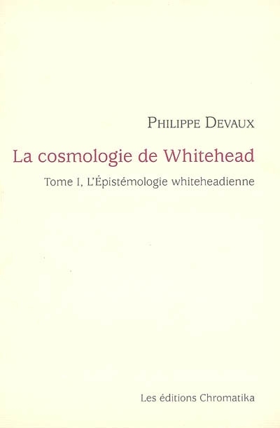 LA COSMOLOGIE DE WHITEHEAD