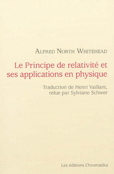 LE PRINCIPE DE RELATIVITE ET SES APPLICATIONS EN PHYSIQUE