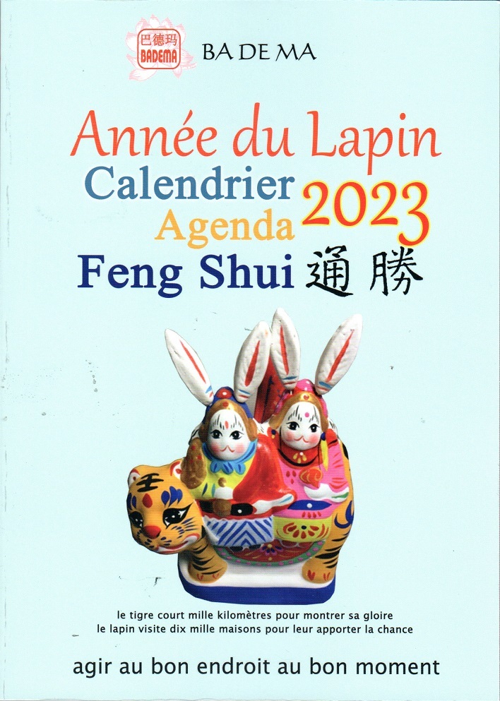 CALENDRIER AGENDA FENG SHUI 2023 - ANNÉE DU LAPIN