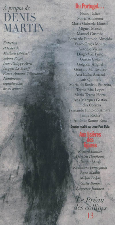 A propos de Denis Martin, Le Préau des Collines n°13