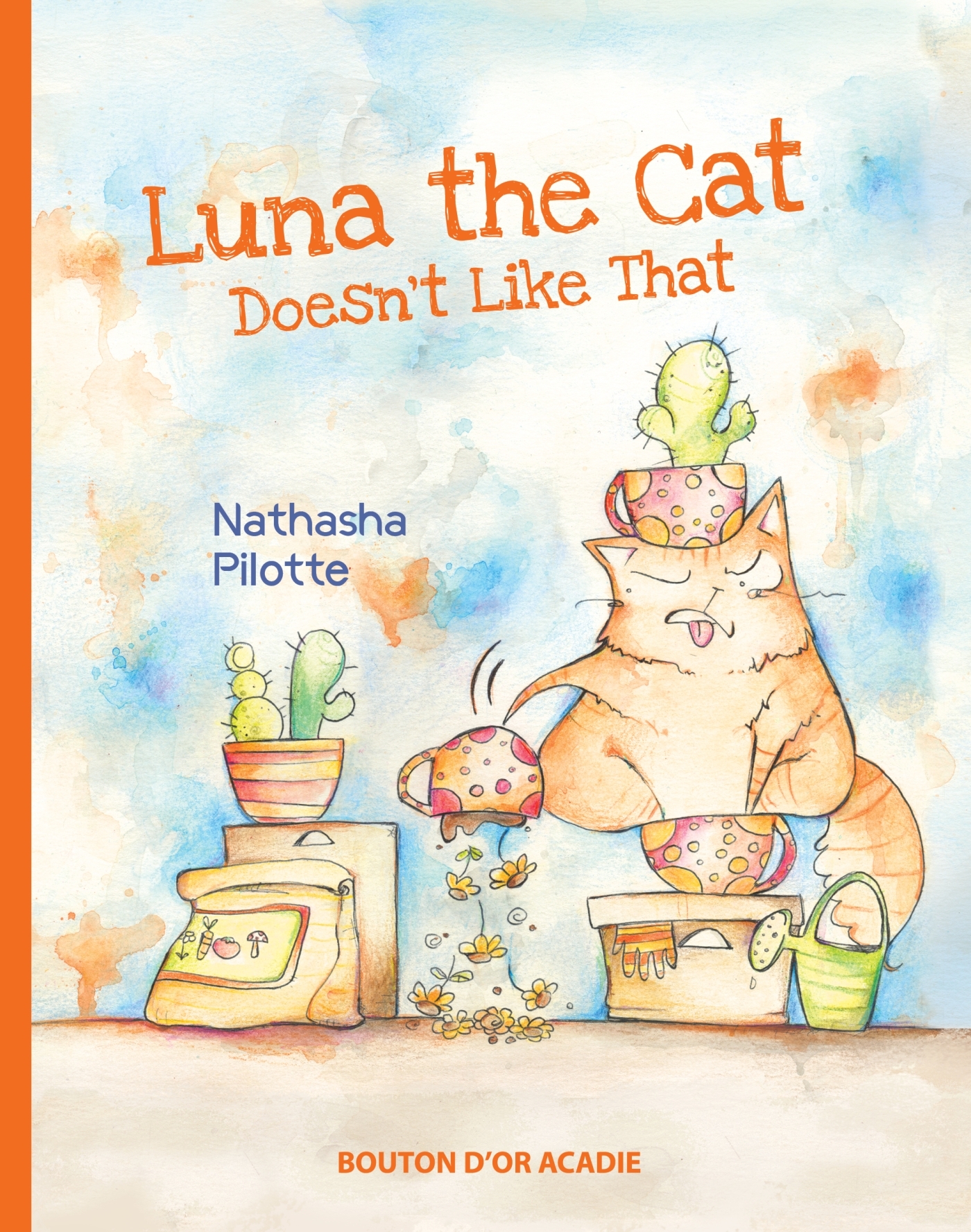 Luna the cat doesn't like that