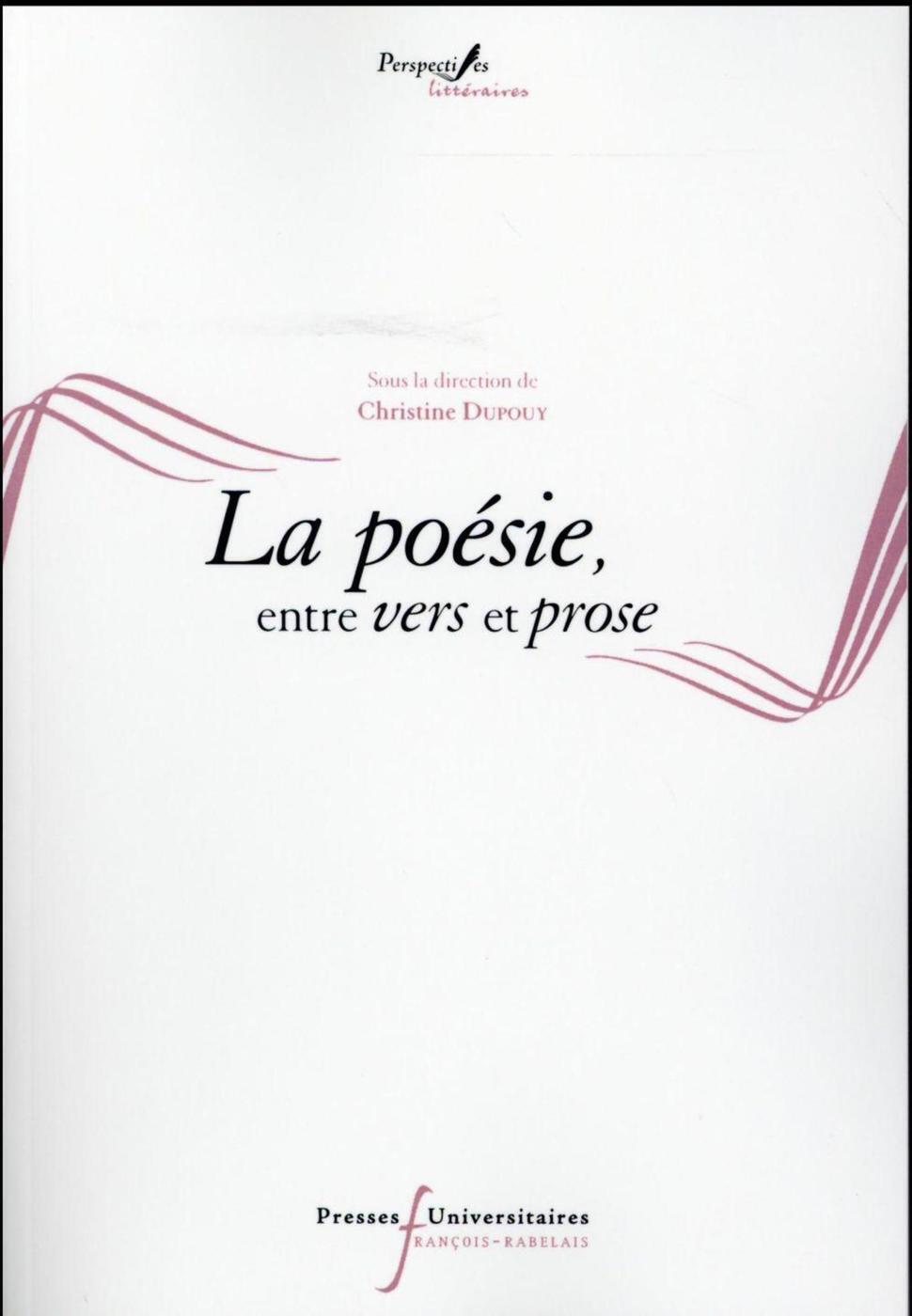 POESIE ENTRE VERS ET PROSE