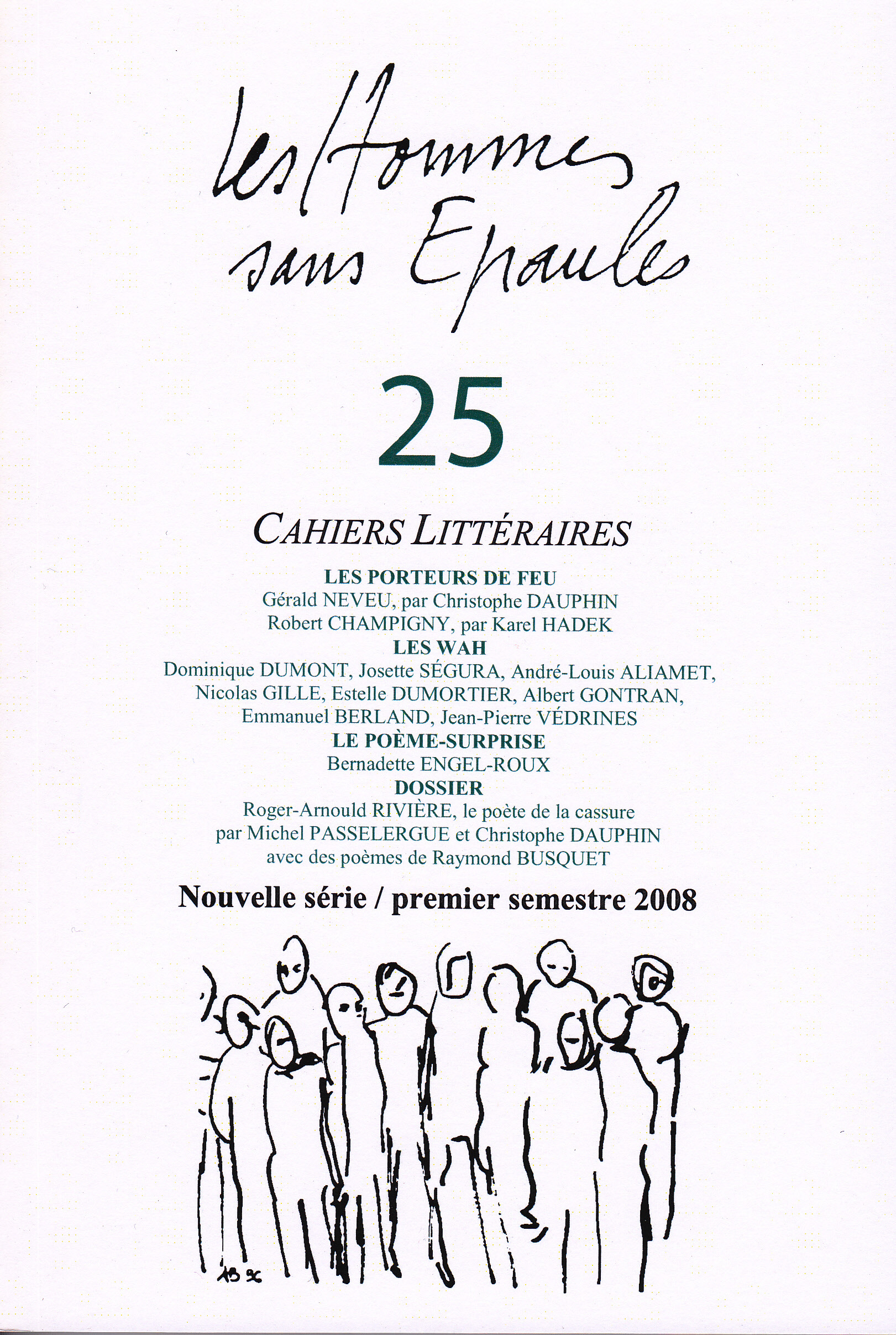 Les Hommes sans Epaules n°25 : Dossier Roger-Arnould Rivière, le poète de la cassure