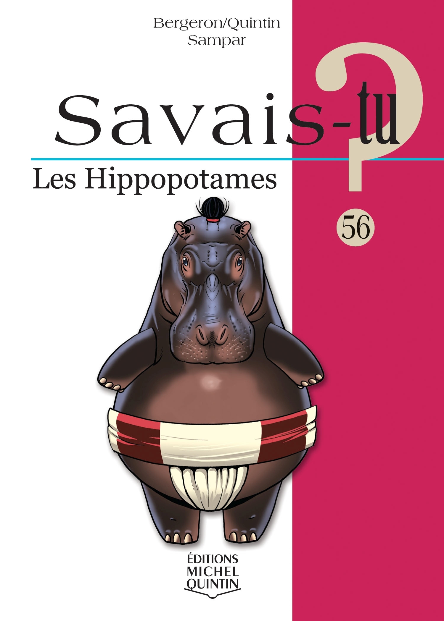 SAVAIS-TU ? LES HIPPOPOTAMES (NOIR ET BLANC)