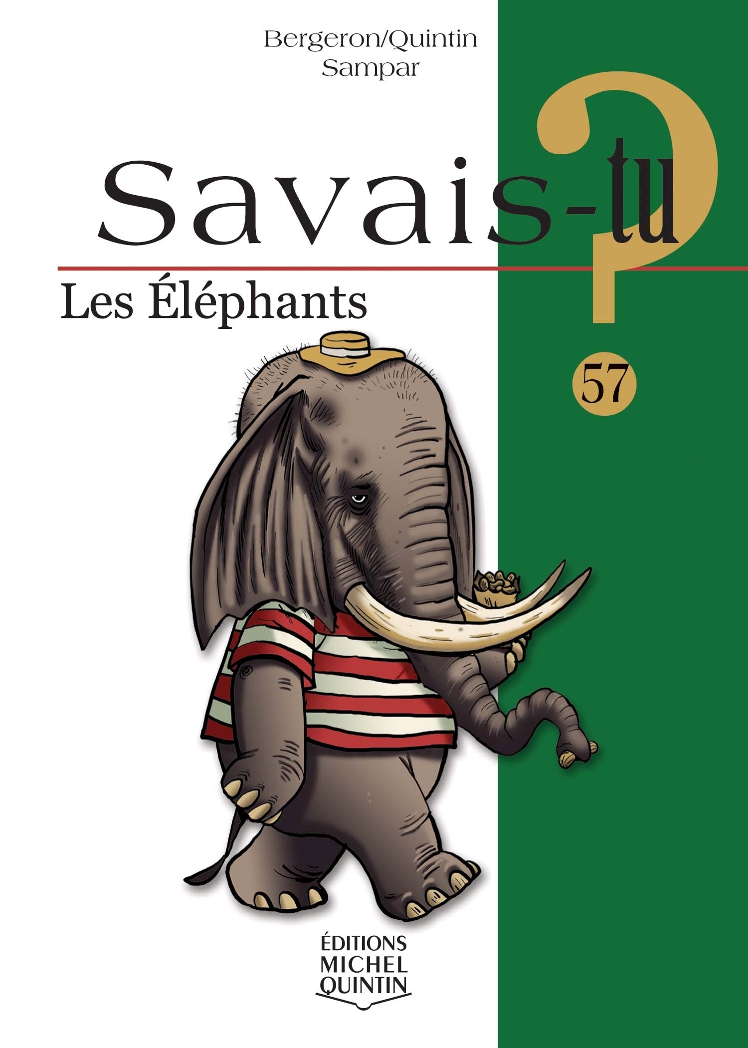 SAVAIS-TU ? LES ELEPHANTS (NOIR ET BLANC)
