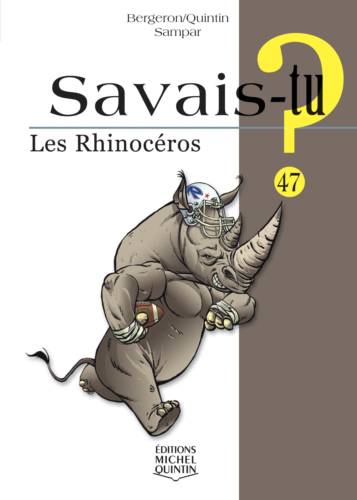 SAVAIS-TU ? LES RHINOCEROS (NOIR ET BLANC)