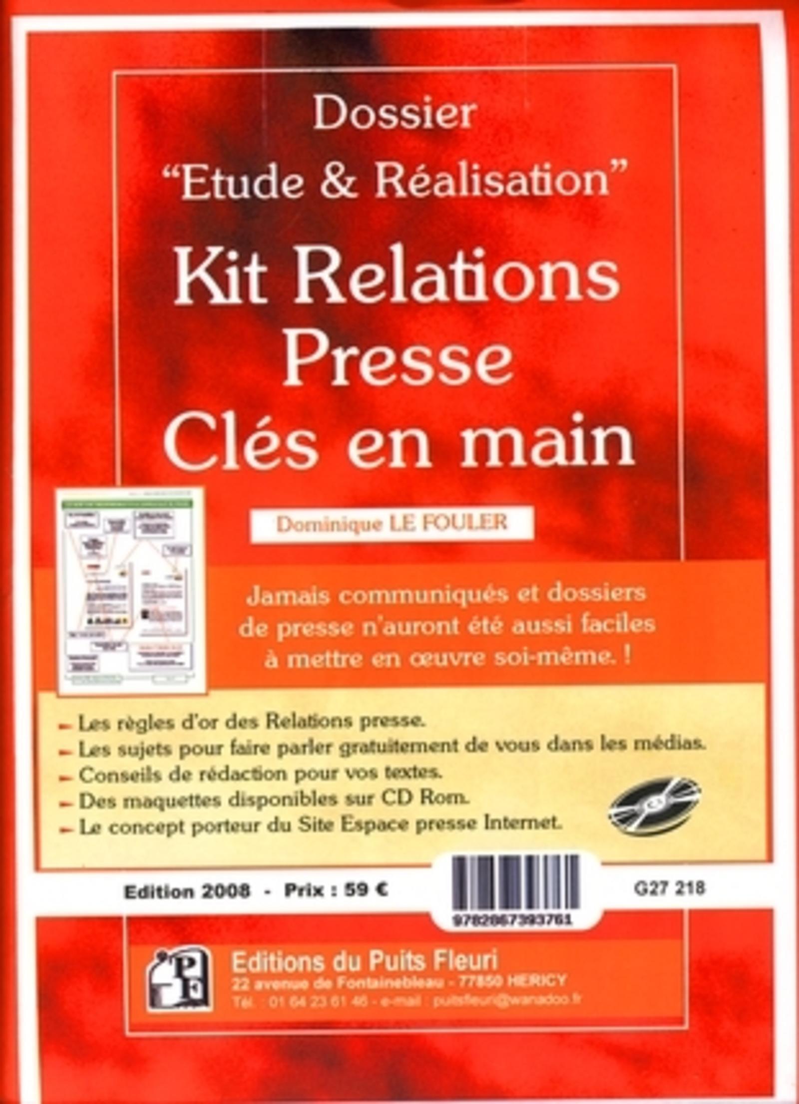 KIT RELATIONS PRESSE CLES EN MAIN AVEC CD ROM.