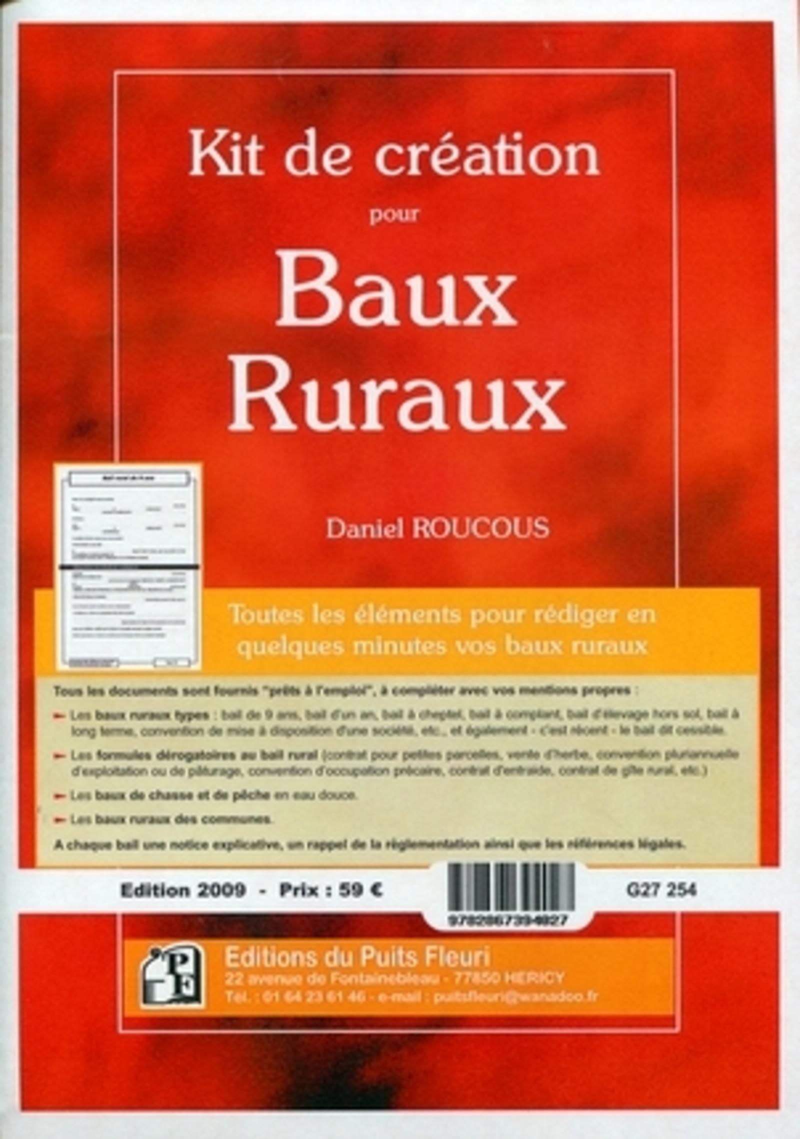 KIT DE CREATION POUR BAUX RURAUX - POCHETTE