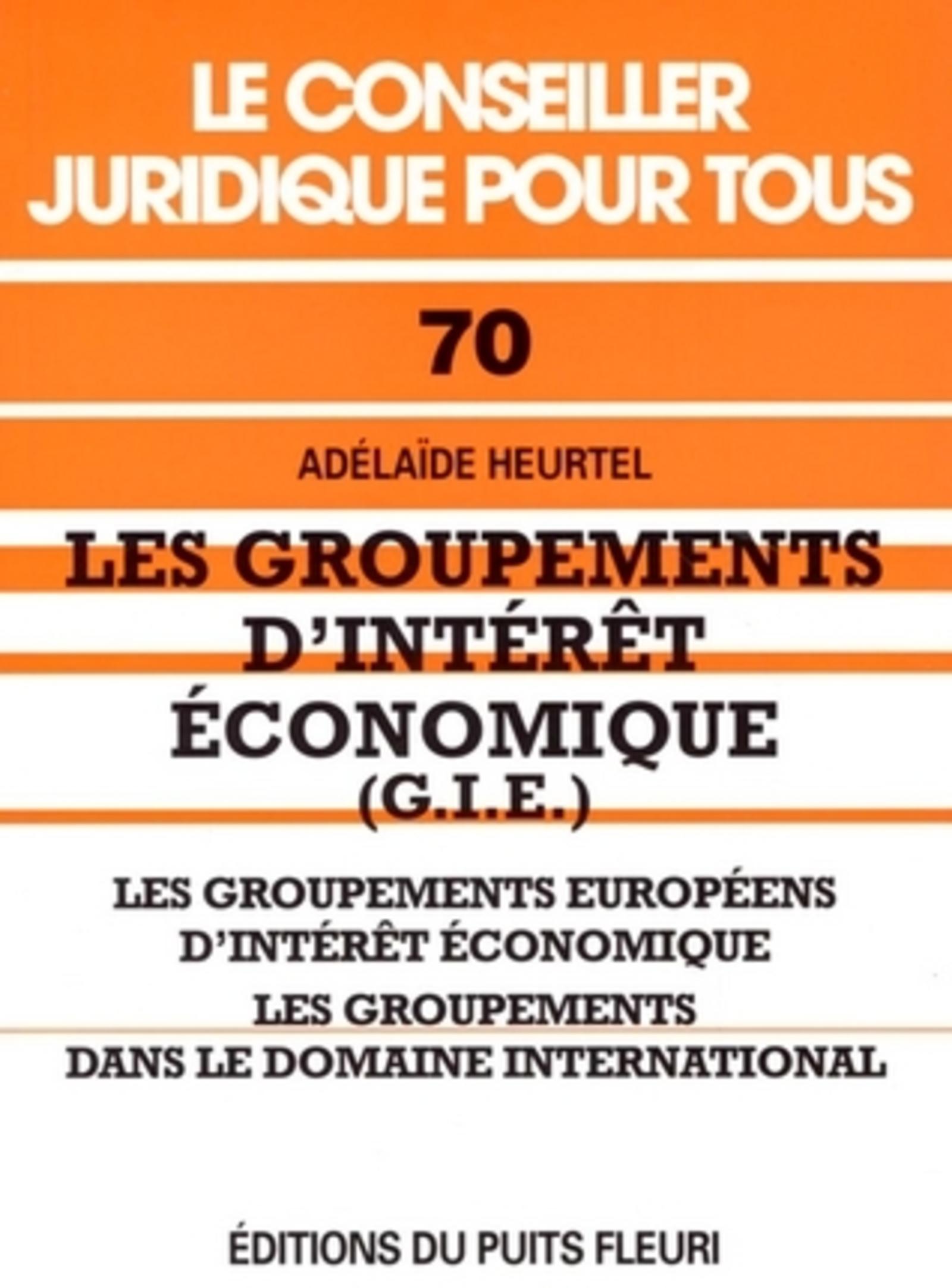 LES GROUPEMENTS D'INTERET ECONOMIQUE (G.I.E.)