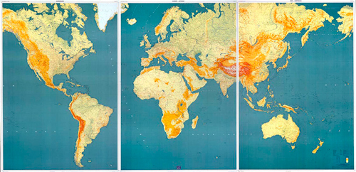 Planisphere 3 Feuilles (I) 1/15M