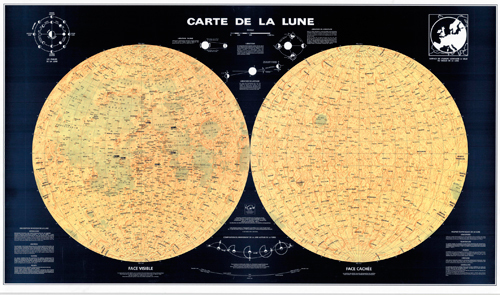 Lune Deux Hemispheres Plastifie