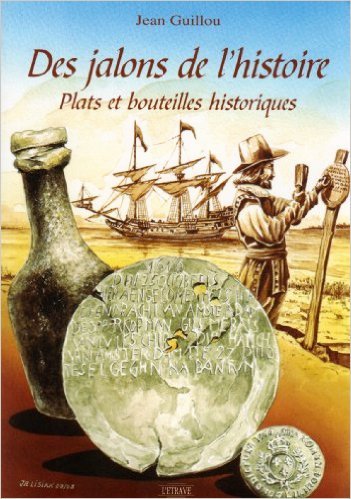 Des jalons de l'histoire plats et bouteilles historiques