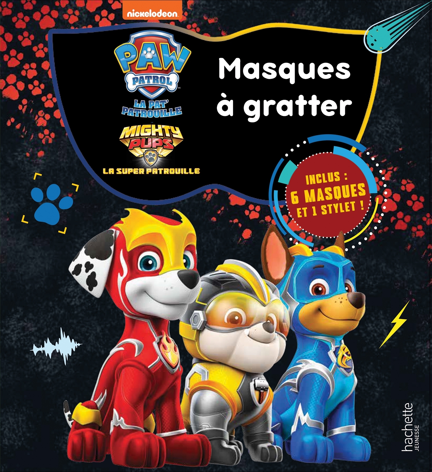 Pat' Patrouille - Masques à gratter Mighty Pups