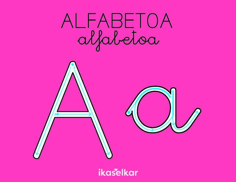 LH 1 - ALFABETOA. LETRA LARRIZ ETA LETRA XEHEZ