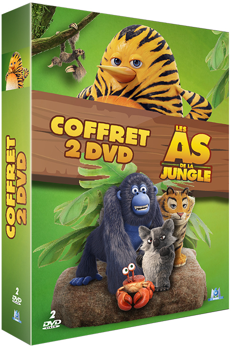 COFFRET LES AS DE LA JUNGLE - 2 DVD
