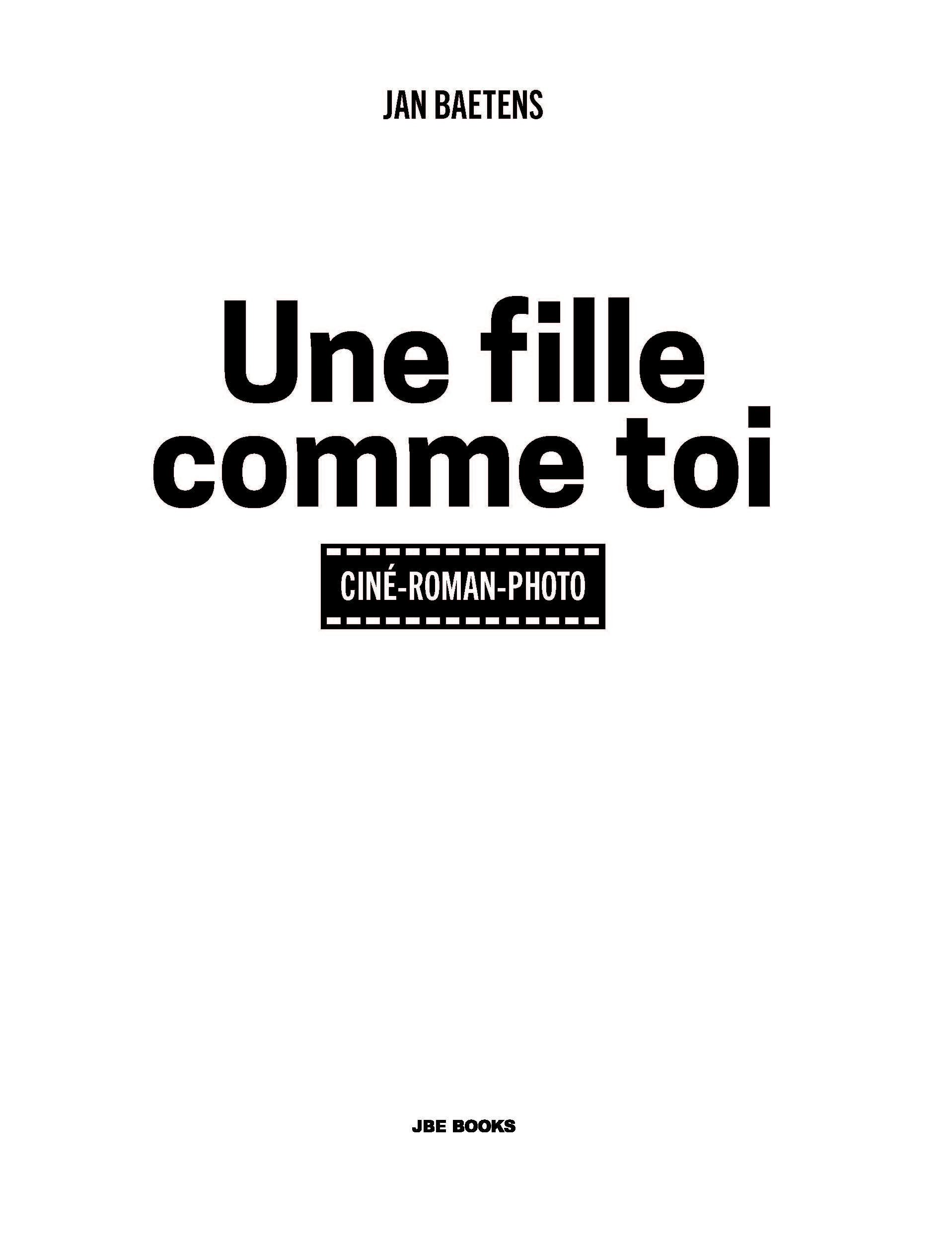 Une fille comme toi - ciné-roman-photo