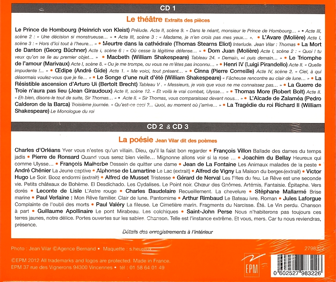 HOMMAGE A JEAN VILAR