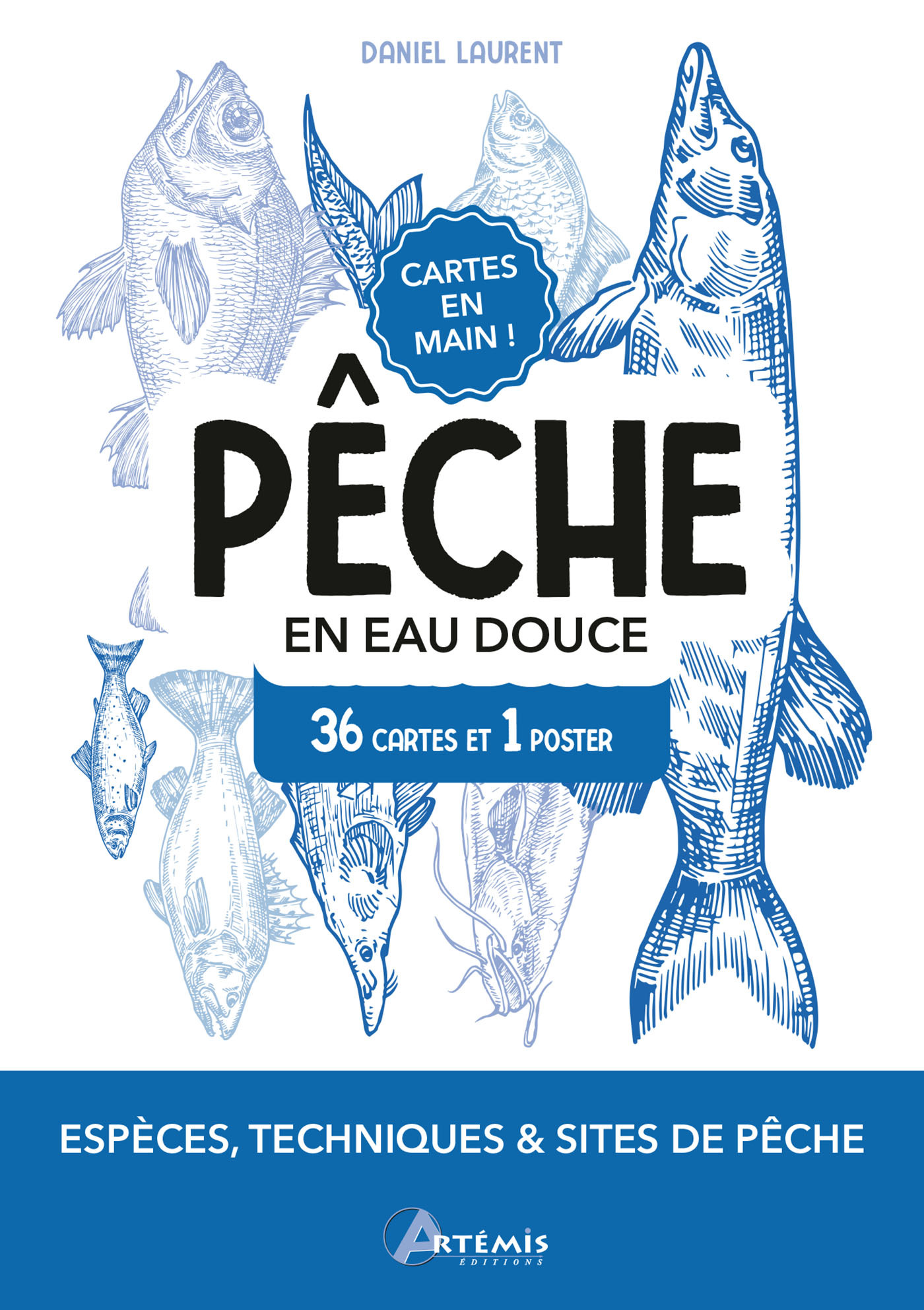 COFFRET PECHE EN EAU DOUCE - 36 CARTES + 1 POSTER