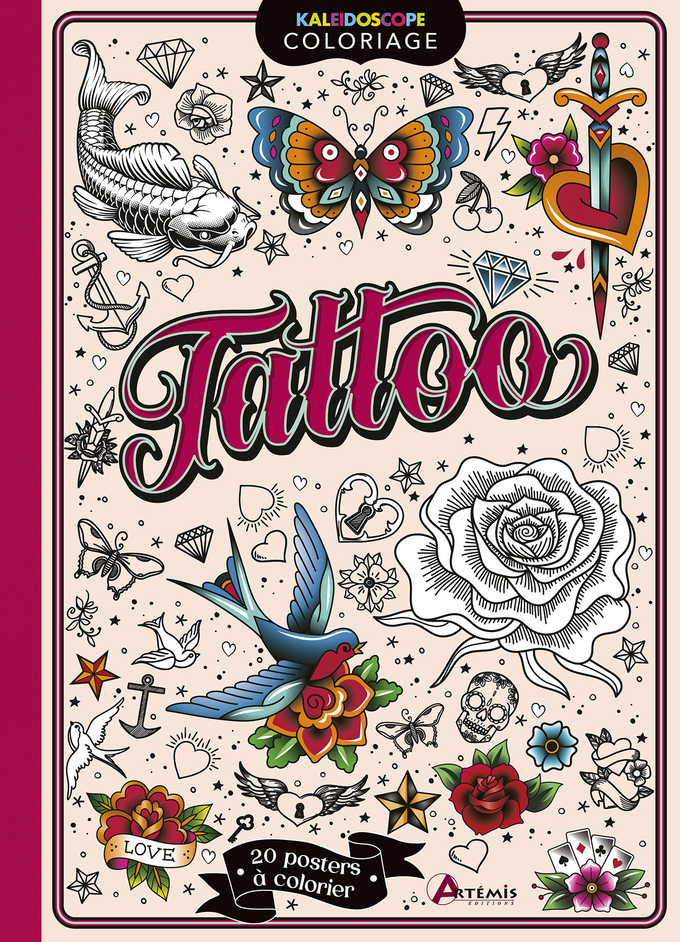 Tattoo - 20 posters à colorier