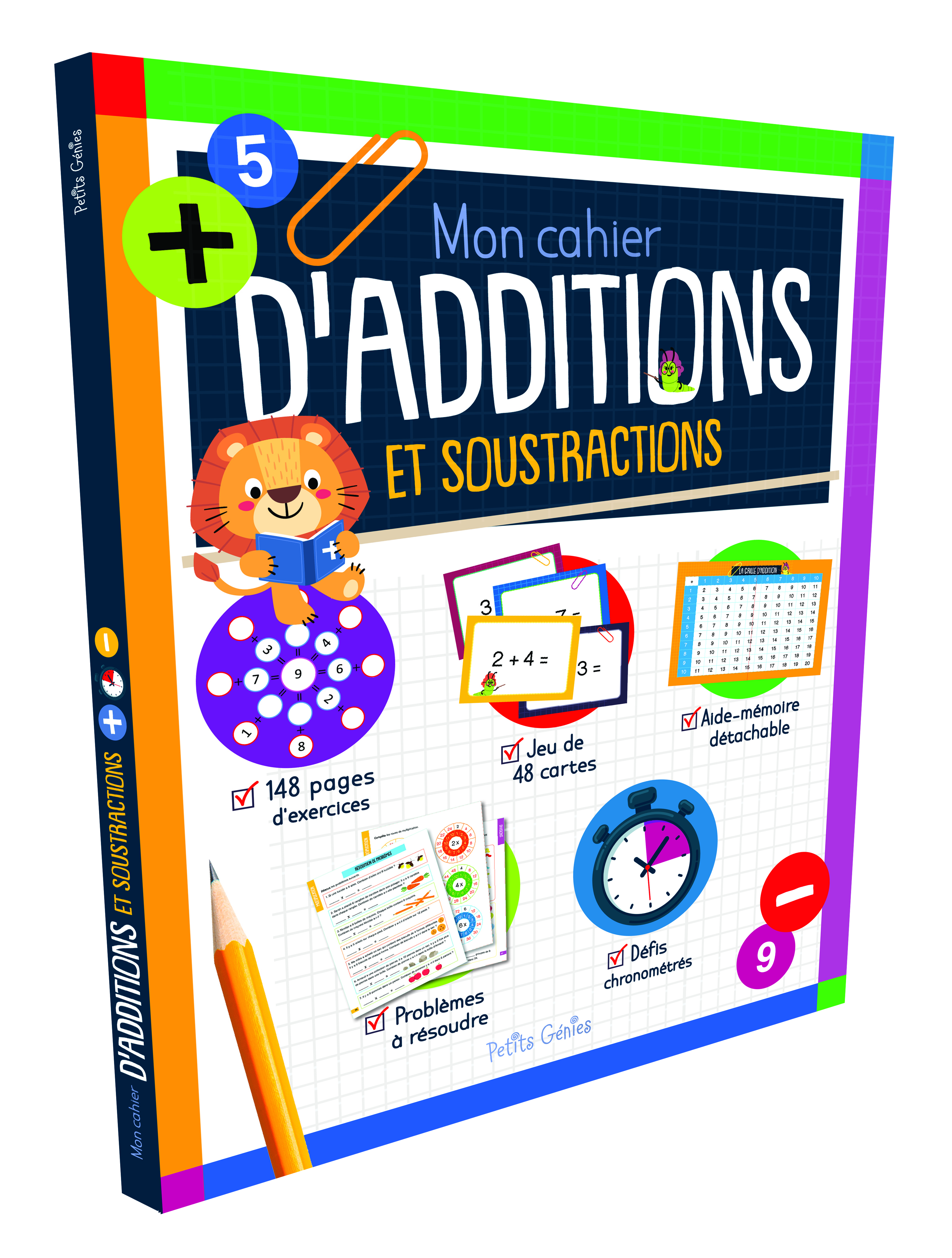 Mon cahier d'additions et de soustractions