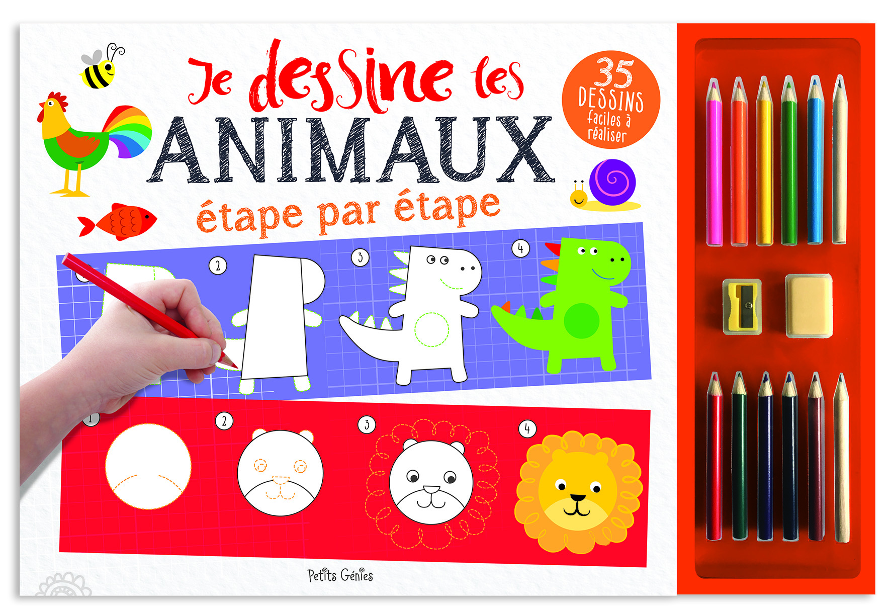 Je dessine les animaux étape par étape