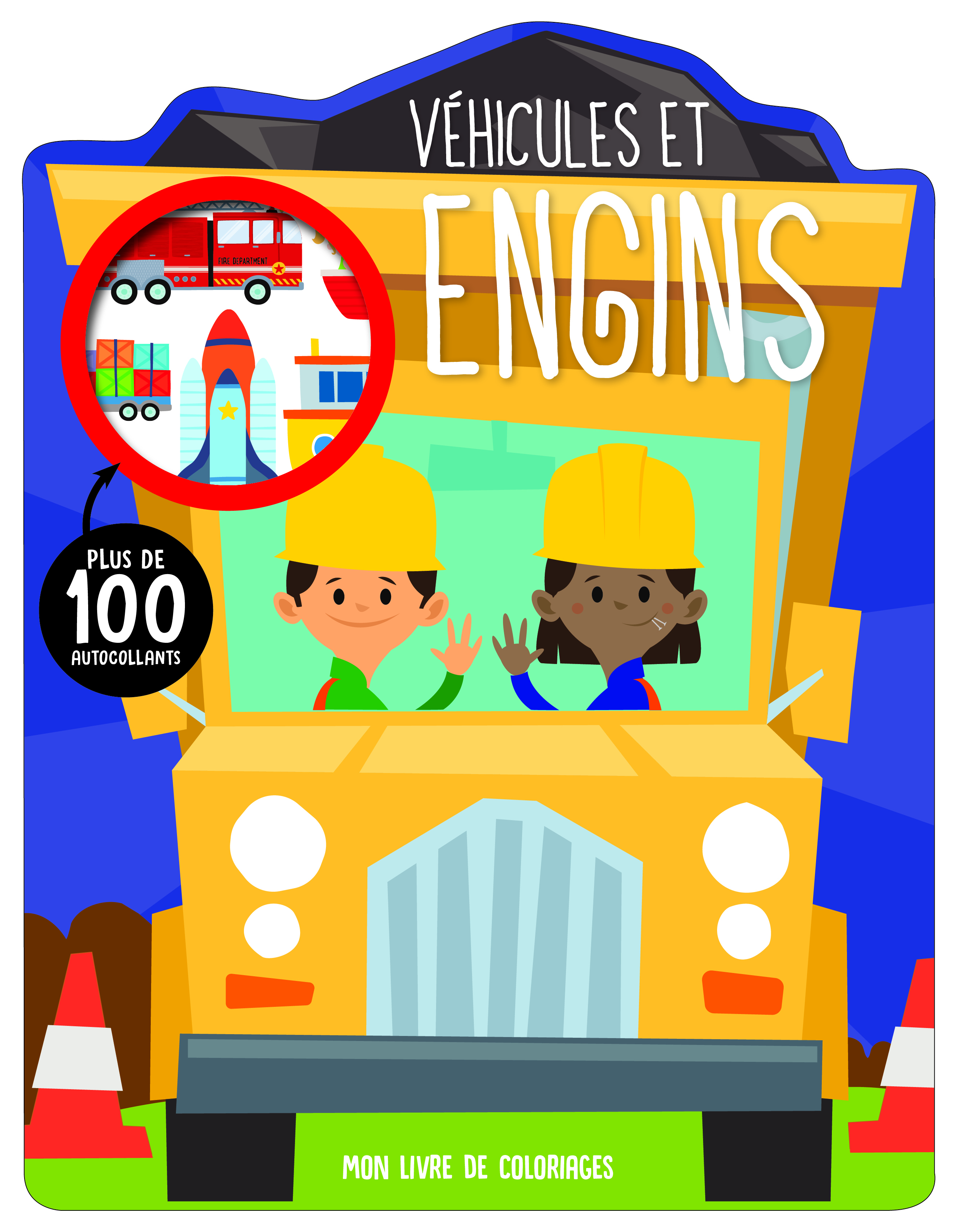 Véhicules et engins coloriages