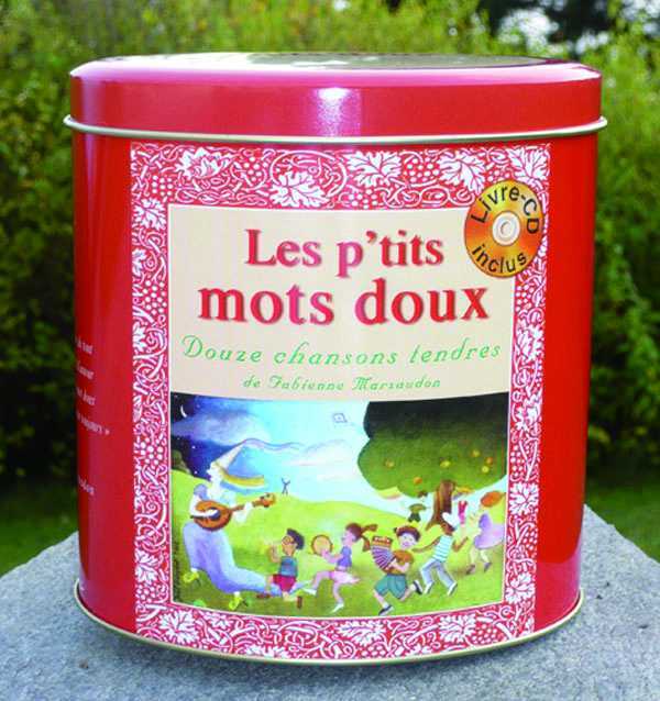 Les p'tits mots doux - cd chansons + mini-livre dans boite metal ovale