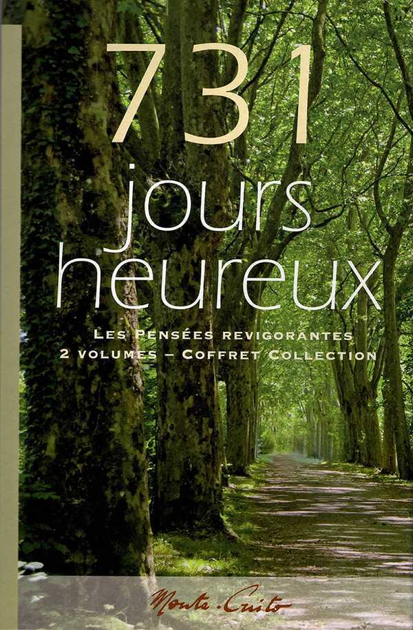 731 jours heureux - les pensées revigorantes (coffret 2 volumes)