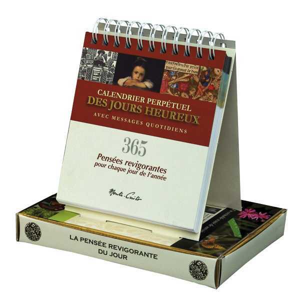 Calendrier perpetuel des jours heureux - coffret calendrier chevalet