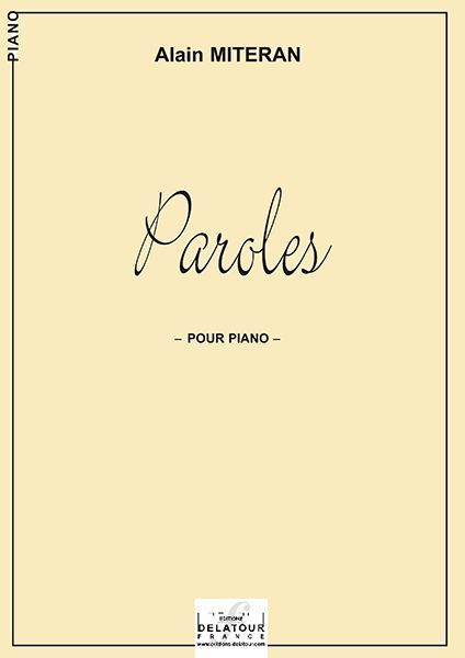 PAROLES POUR PIANO