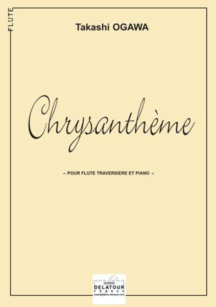 CHRYSANTHEME - 3 PIECES FACILES POUR FLUTE ET PIANO