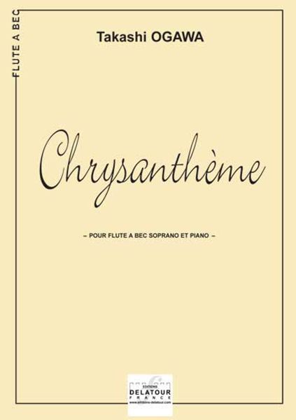 CHRYSANTHEME POUR FLUTE A BEC ET PIANO