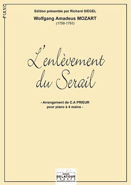 L'ENLEVEMENT AU SERAIL K,384 POUR PIANO A 4 MAINS