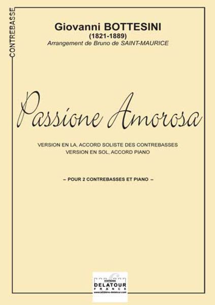 PASSIONE AMOROSA (REDUCTION PIANO-CONTREBASSES)