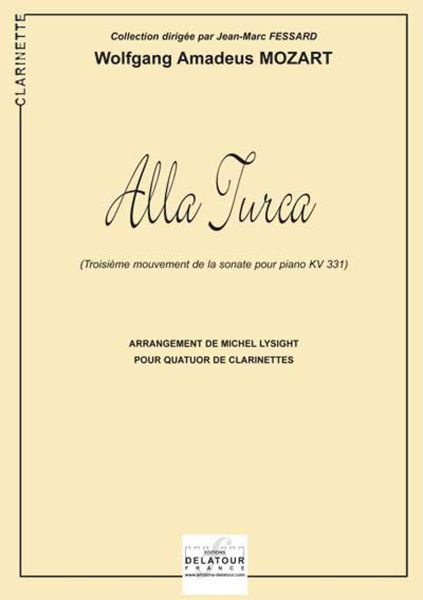 ALLA TURCA KV 331 POUR 4 CLARINETTES