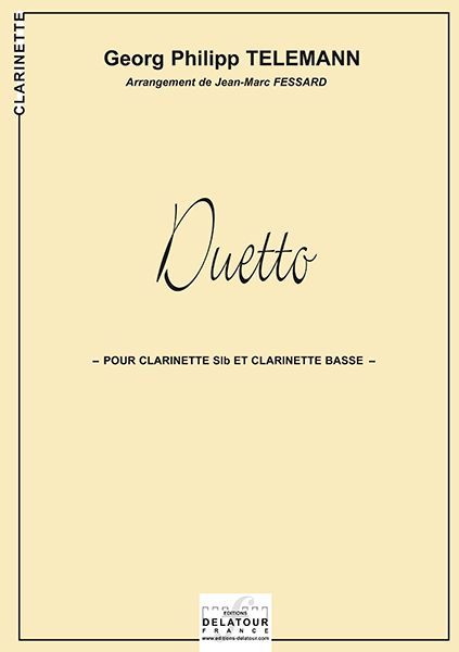 DUETTO POUR CLARINETTE ET CLARINETTE BASSE