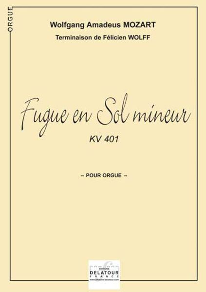 FUGUE EN SOL MINEUR KV 401 POUR ORGUE