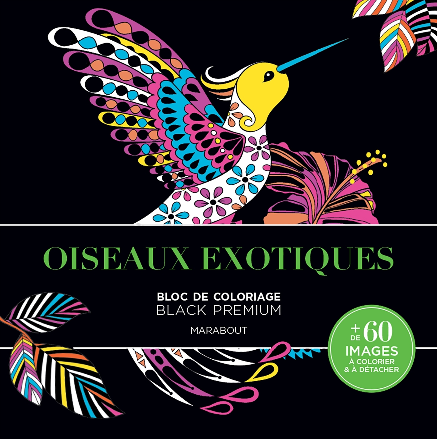 Bloc Black Premium - Oiseaux Exotiques