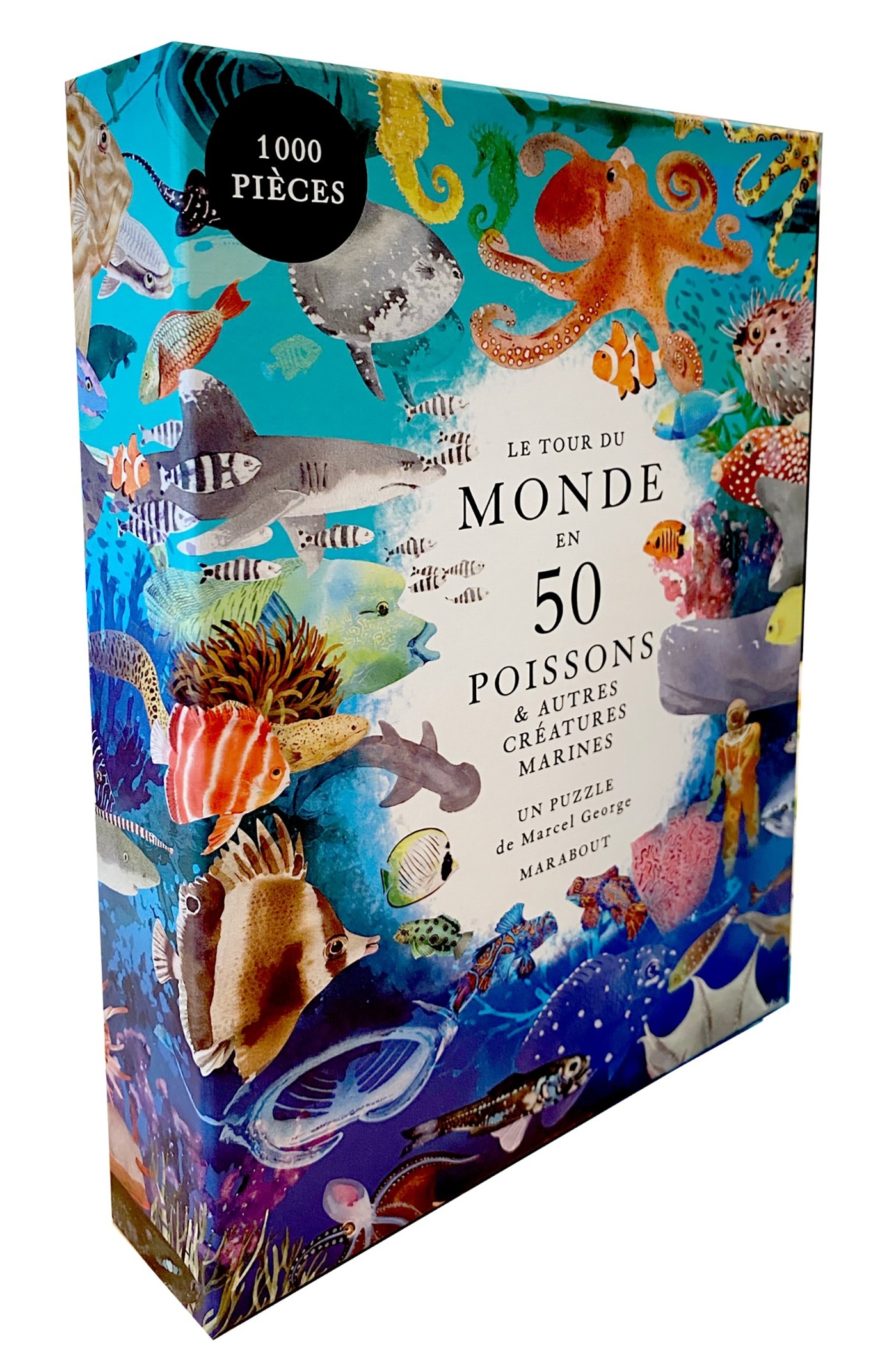Puzzle le tour du monde en 50 poissons
