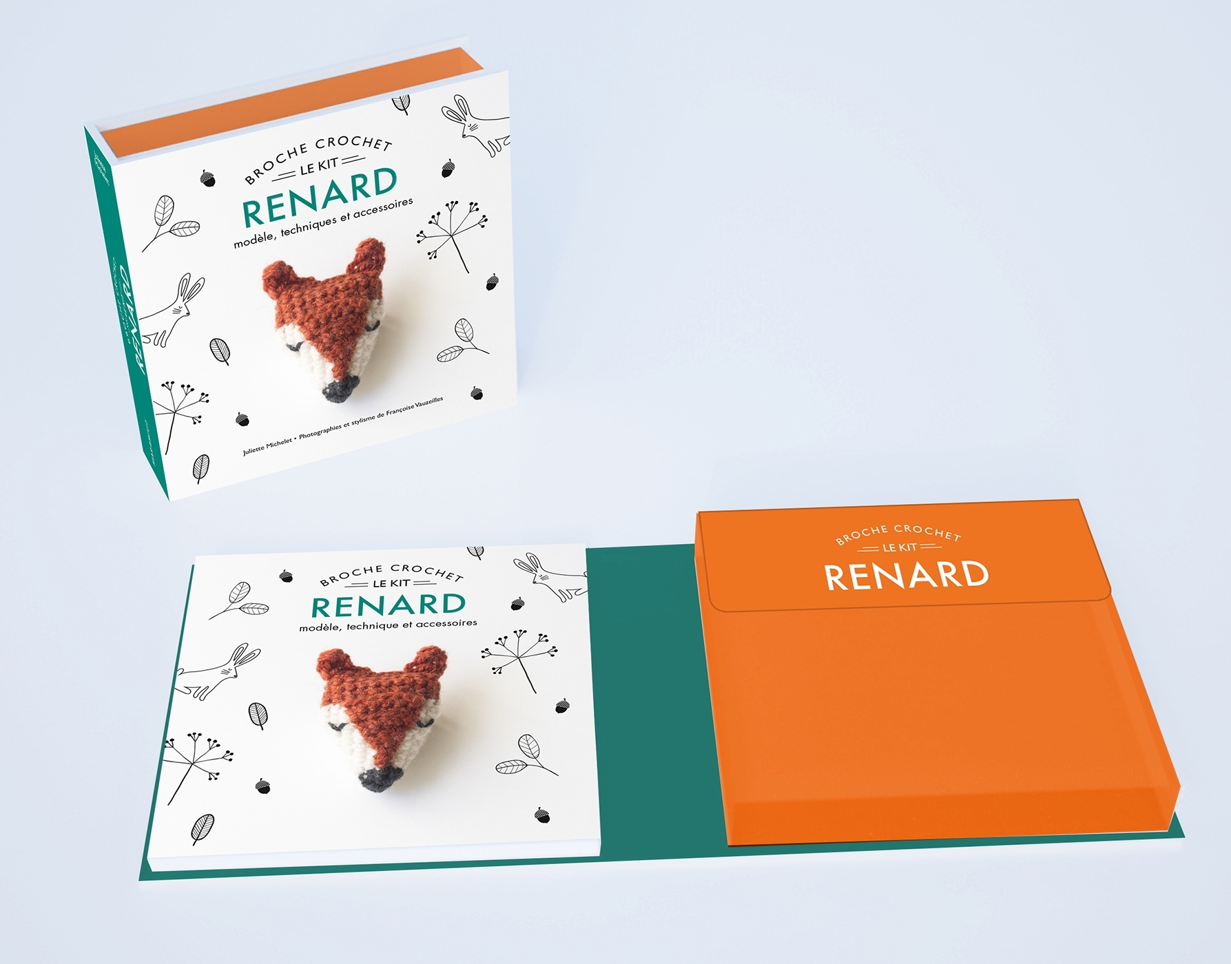 Kit broche - Tête de renard