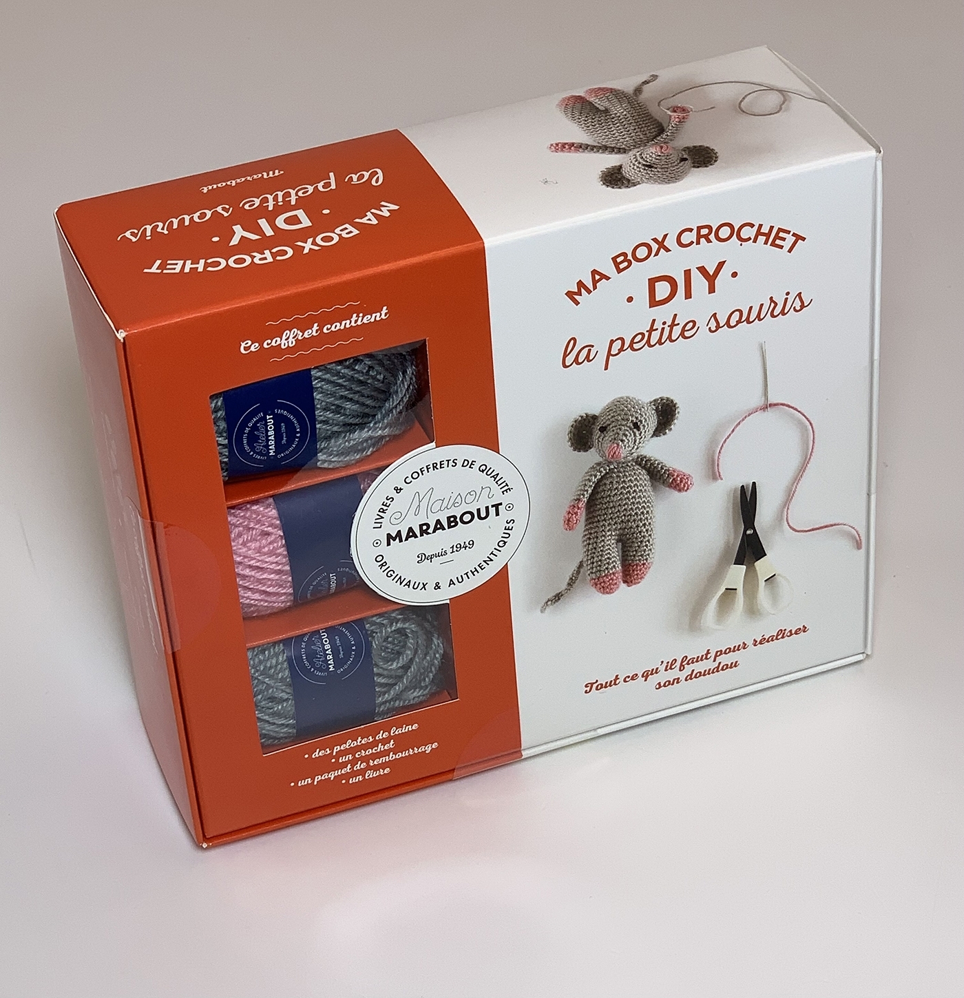 Box crochet DIY - Souris