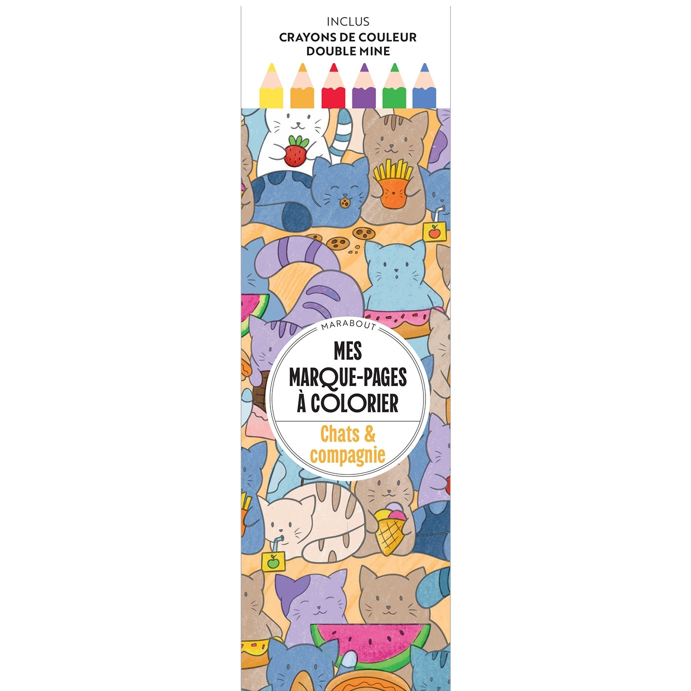 Mes marque-pages à colorier - Chats et compagnie